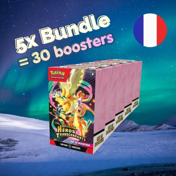 [PRÉCO] Pack de 5 Booster Bundles Pokémon Héros Transcendants (30 Boosters) - [FR] [me02.5]