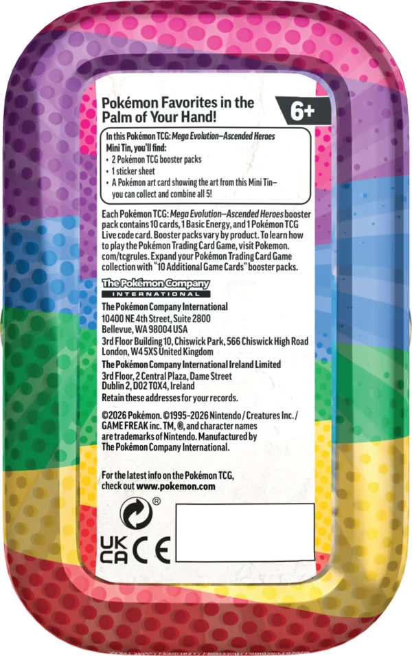 Pokémon Ascended Heroes Mini Tin EN